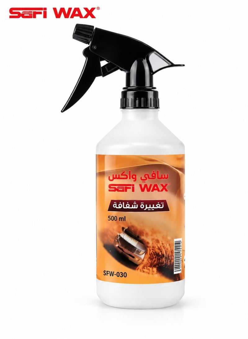 Safi WAX Premium Car Spray Wax & Polish Protector 500ml, Car Paint Protection Spray, Vehicle Exterior Shine Spray, Quick Detailer Wax Coating for Cars, Bikes & Automotive Surfaces, Water Repellent Finish, Paint Protection Solution, Gloss Enhancer, Easy Application Car Care Cleaner - Image 1
