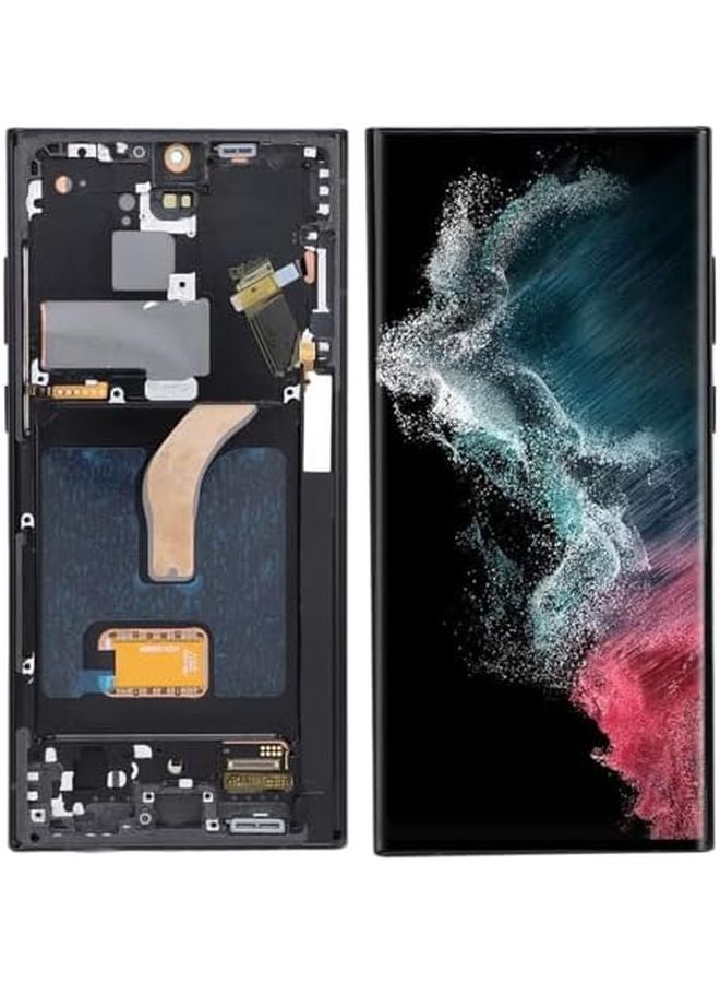 S22 Ultra SM S908U LCD Screen Replacement 67 Inch High Density Display Electric Black Repair Kit - Image 3
