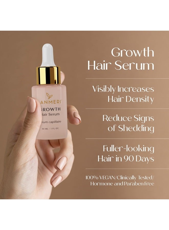 Lanmeri Vegan Hair Growth Serum - Natural Hair Regrowth and Hair Loss Treatments for Women & Men - Scalp Serum for Thinning Hair and Hair Loss - Fuller-looking, Thicker and Healthier Hair in 90 Days, - Image 4