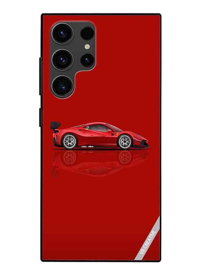 VR CREATIVE Protective Case Cover For Samsung Galaxy S23 Ultra 5G Ferrari Design Multicolour - Image 1
