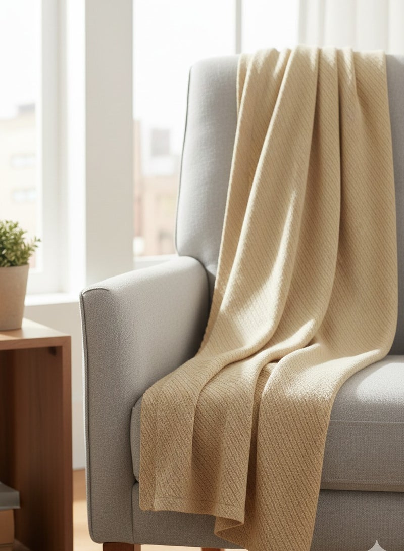 Nile Weave Elegant Egyptian Cotton Orchid Throw Blanket – ultra-soft, lightweight, and beautifully crafted. Enjoy luxurious comfort, breathable warmth, and timeless sophistication in any room. - Image 1