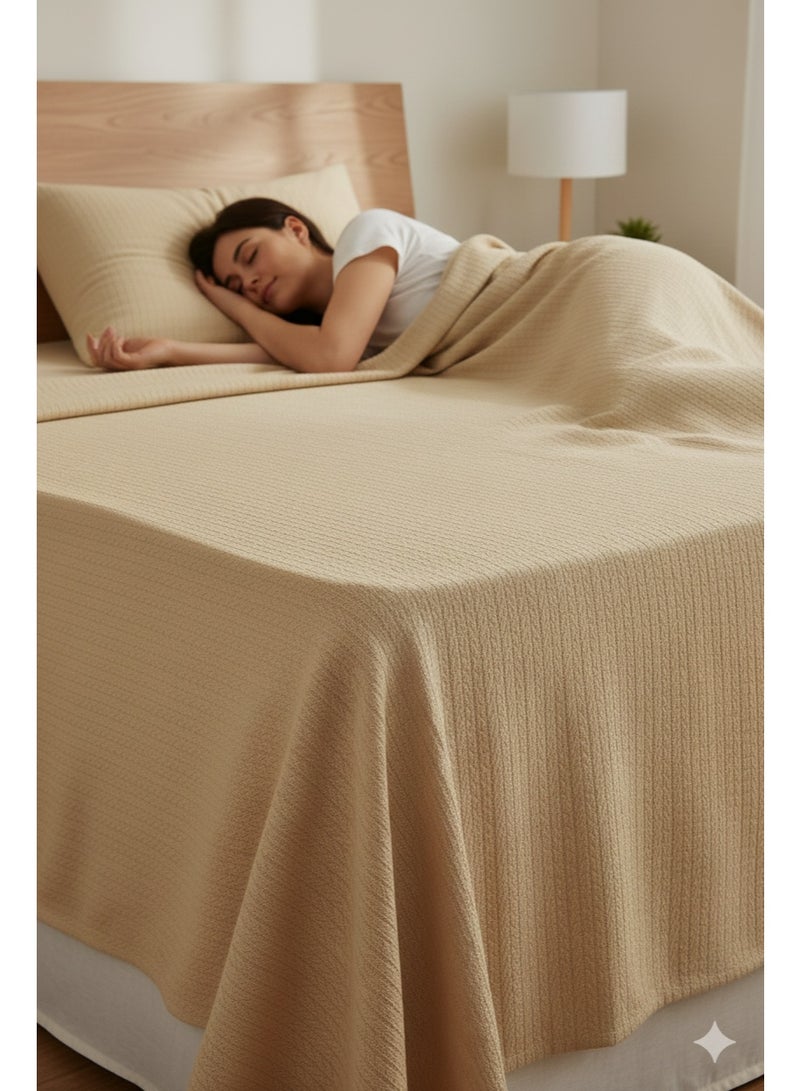 Nile Weave Elegant Egyptian Cotton Orchid Throw Blanket – ultra-soft, lightweight, and beautifully crafted. Enjoy luxurious comfort, breathable warmth, and timeless sophistication in any room. - Image 3