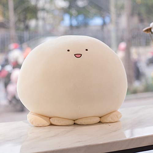 REFAHB 9 inch Cute Octopus Plush Stuffed Animal Body Pillow Fat Cartoon Cylindrical Body Pillows for Kids, Super Soft Hugging Toy Gifts for Bedding, Kids Sleeping Nap Kawaii Pillow, Whiteoctopus - Image 4
