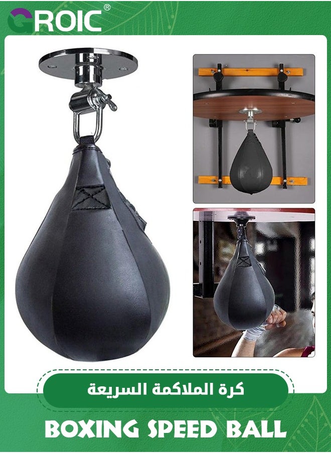 GROIC Boxing Speed Bags,Boxing Training package,Hanging Speed Punching Ball, Heavy Duty Hanging Swivel Punch for Boxing MMA Muay Thai Martial UFC Fitness Fighting Sport Training  - Image 3