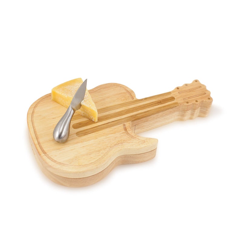 PICNIC TIME TOSCANA - a Picnic Time brand Guitar Cheese Board & Knife Set, Novelty Charcuterie Board Set with Cheese Knifes, Cheese Boards Charcuterie Boards, Serving Platter, (Bamboo)  - Image 5