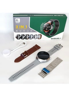 FereFit Smart watch WISME-1 with Bluetooth calling function (answer/make calls), fitness tracking watch with sleep monitoring function, suitable for iPhone/Android, IP68 waterproof Curved Glass -Silver  - Image 5