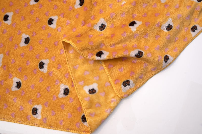 Uber World Kids Bath Towels Super Soft Coral Fleece 284 GSM 121 x 61 CM Carrot Orange & Crimson Pack of 2 - Image 3
