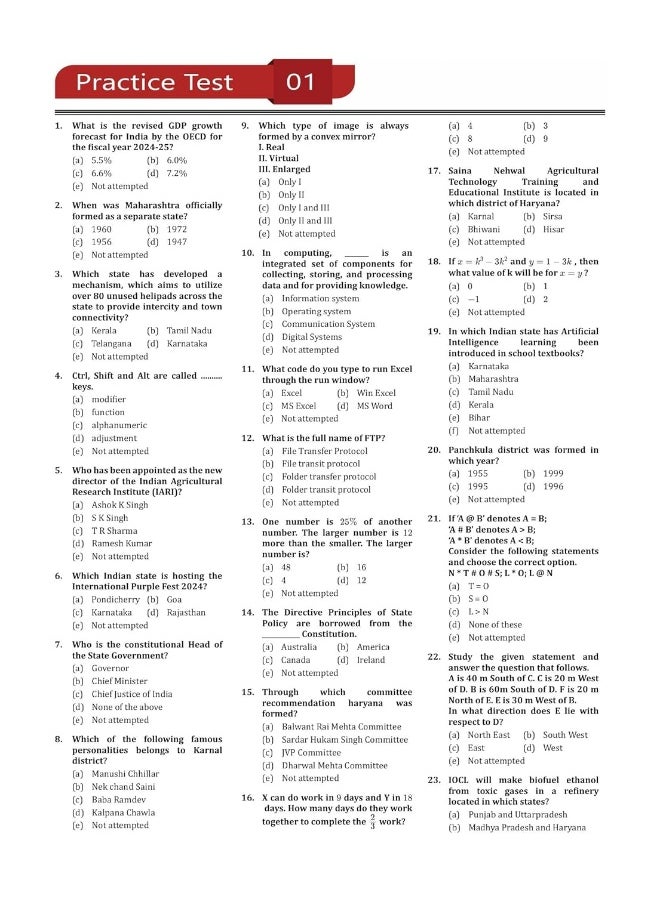 Haryana Police Constable Exam 2024 | Conducted By HSSC - 18 Full-length Mock Tests ( Solved 1800+ Questions) with Free Access to Online Tests  - Image 4