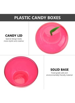 FOMIYES FOMIYES 12pcs Christmas Apples Shaped Candy Box Plastic Bobbing Apples Filled Bobbing Apples Containers Decorative Fruit Candy Box for Party Wedding Decorations Party Supplies Favors  - Image 2
