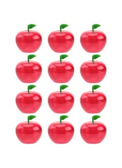 FOMIYES FOMIYES 12pcs Christmas Apples Shaped Candy Box Plastic Bobbing Apples Filled Bobbing Apples Containers Decorative Fruit Candy Box for Party Wedding Decorations Party Supplies Favors  - Image 1