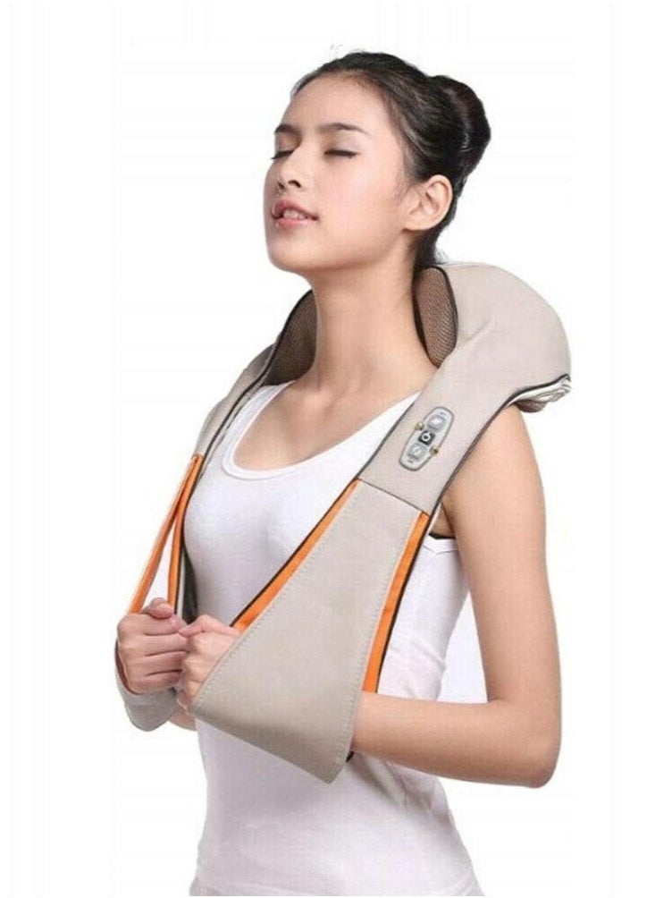 Hihonor Neck Massager with Heat Function Electric Massager for Shoulder Neck Back Shiatsu 3D Rotation Massage Cushion Massager speeds Muscle Pain Relief at Home Office and car  - Image 1
