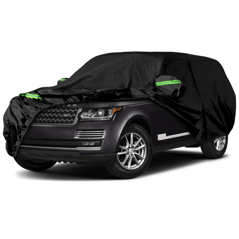 SPORTULI Waterproof Car Covers Replace for 2014-2025 Land Rover Range Rover LWB, 6 Layers All Weather Custom-fit Car Cover with Zipper Door & Windproof Bands for Snow Rain Dust Hail Protection (LWB) - Image 1