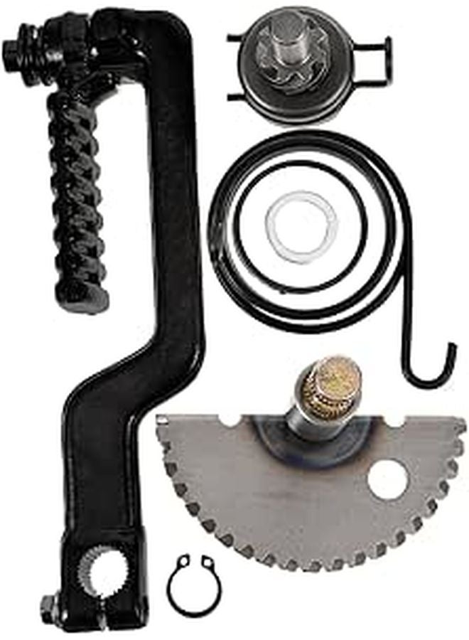 Black Kick Starter Lever for 110cc ATVs Motorcycles Gear Shift Foot Pedal Easy Installation Lightweight - Image 1