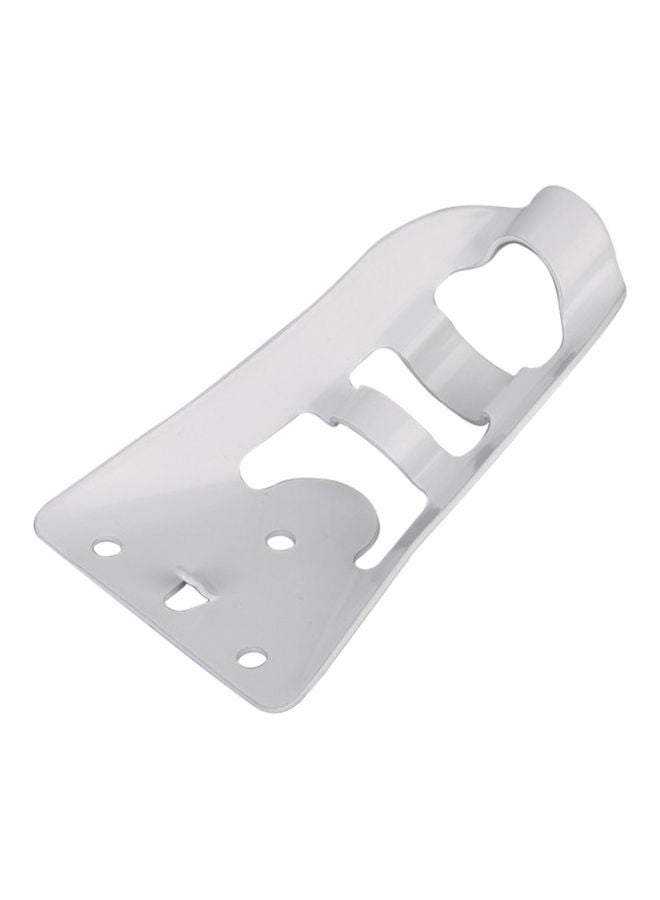 NIBEMINENT Wall Flag Pole Base Mounting Bracket White  - Image 1