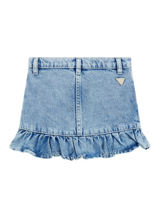 GUESS Rigid Denim Embroidery Skirt  - Image 2