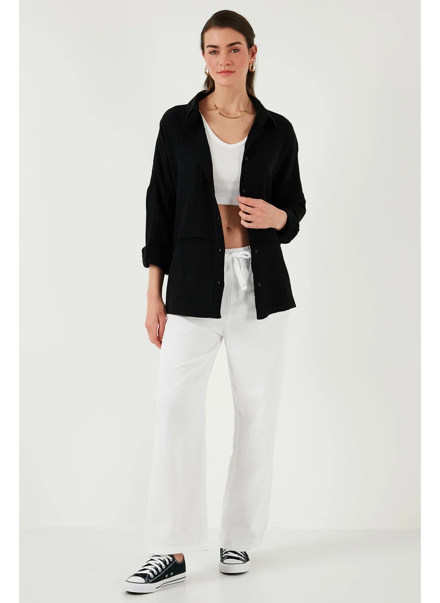 Lela Cotton Regular Fit Muslin Shirt Women's Shirt CF25S166905