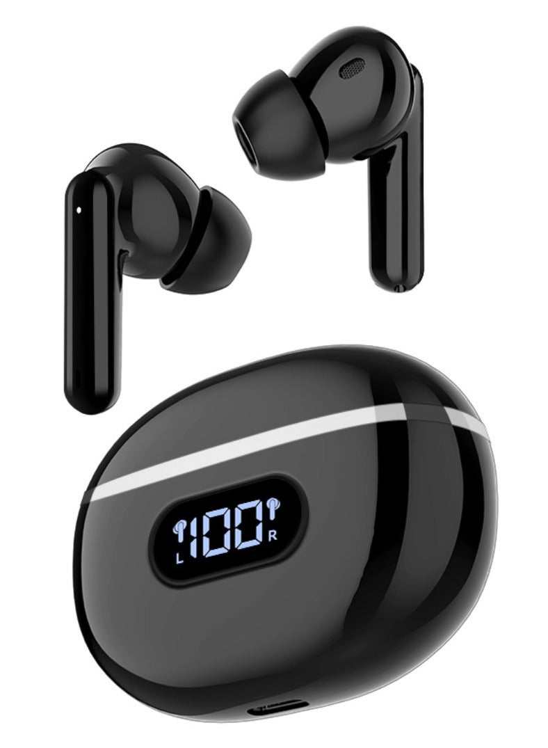 JBLTM Wireless Bluetooth in-ear headphones, Bluetooth 5.3, waterproof headphones, charging case with microphone and LED display, portable travel office, suitable for Android/iOS, black  - Image 1