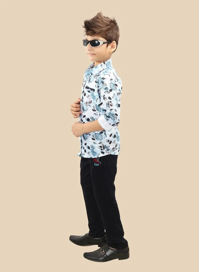 Ts Trends Ts Trends Printed Buttoned Shirt and Pant Set