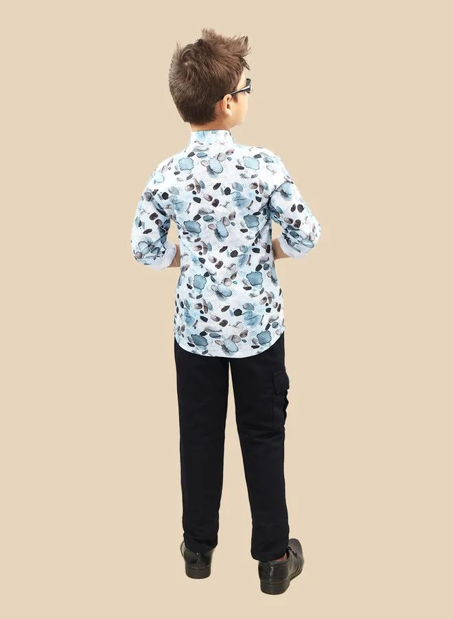 Ts Trends Ts Trends Printed Buttoned Shirt and Pant Set