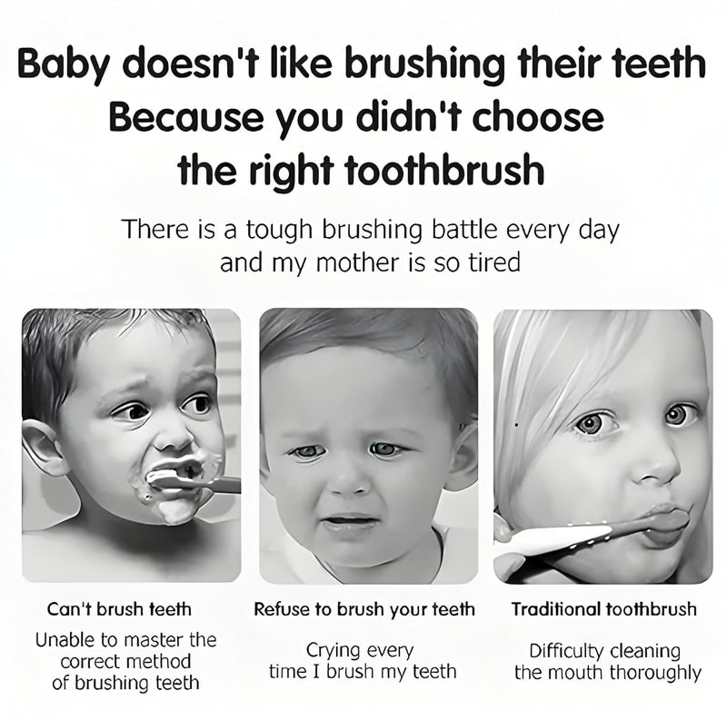 WROPZO Three-Sided Kids Toothbrush, Soft Bristles, Training Brush - Image 5