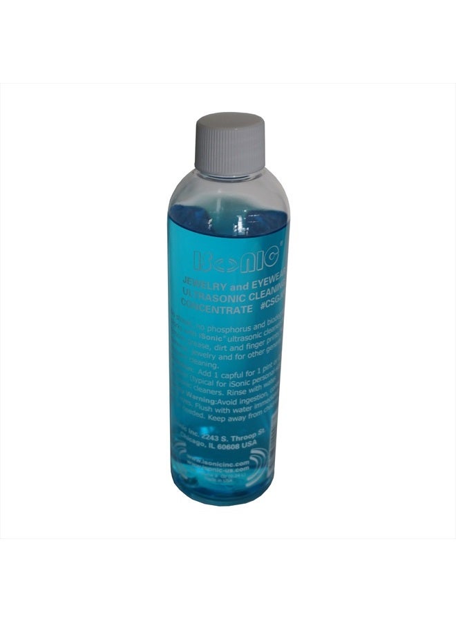 iSONIC CSGJ01-8OZx1 Ultrasonic Jewelry/Eye Wear Cleaning Solution Concentrate,Blue - Image 1