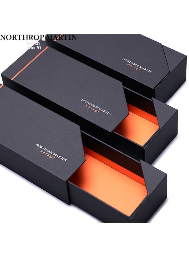 NORTHROP MARTIN North Martin Premium Silk Tie Men's Business Suit Shirt Wedding Burgundy Hand-tied Luxury Gift Box Set - Image 2