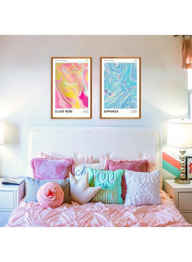 Throwback Traits Y2K Euphoria Wall Art Set - 11X17 Groovy Pastel Affirmations Posters, Premium 300 Gsm Paper, Mood-Enhancing Decor, Pack Of 6, Unframed - Image 3