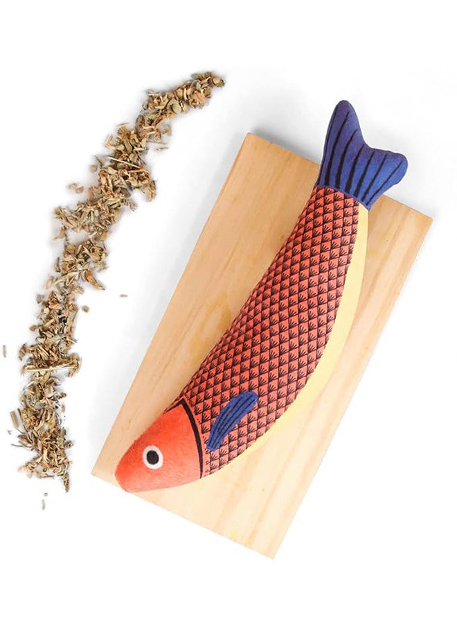 Neostyle Catnip Toys fish，Cat Chew Plush Toys, Interactive Kitten Cat Toys Indoor Cats，Promotes Cat Exercise(2pcs)  - Image 2