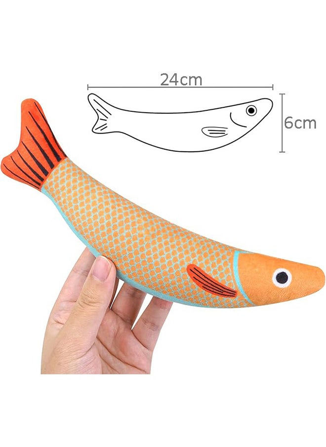 Neostyle Catnip Toys fish，Cat Chew Plush Toys, Interactive Kitten Cat Toys Indoor Cats，Promotes Cat Exercise(2pcs)  - Image 3
