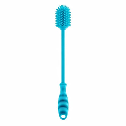 Chicco Baby Feeding Bottle Cleaning Brush with Easy Grip Handle, Soft Nylon Bristles for 360 Degree Cleaning - Image 1