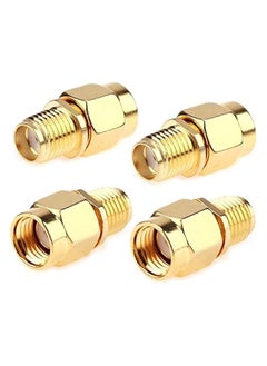 erorex SMA Female to RP-SMA Male Jack Adapter SMA Male Plug to SMA Female Connector Coaxial Coax Adapter for WiFi Antenna Repeaters Radio Signal Extension Cable (4 Pack)  - Image 1