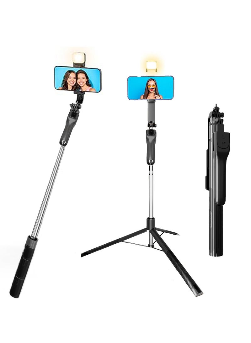 Lightweight Mini Tripod for Camera and Phone - Tabletop Small Phone Tripod Mount for GoPro iPhone / Cell Phones Webcam Projector Compact DSLR - Hand Desktop Camera Tripod Extendable Stand Table - Image 1
