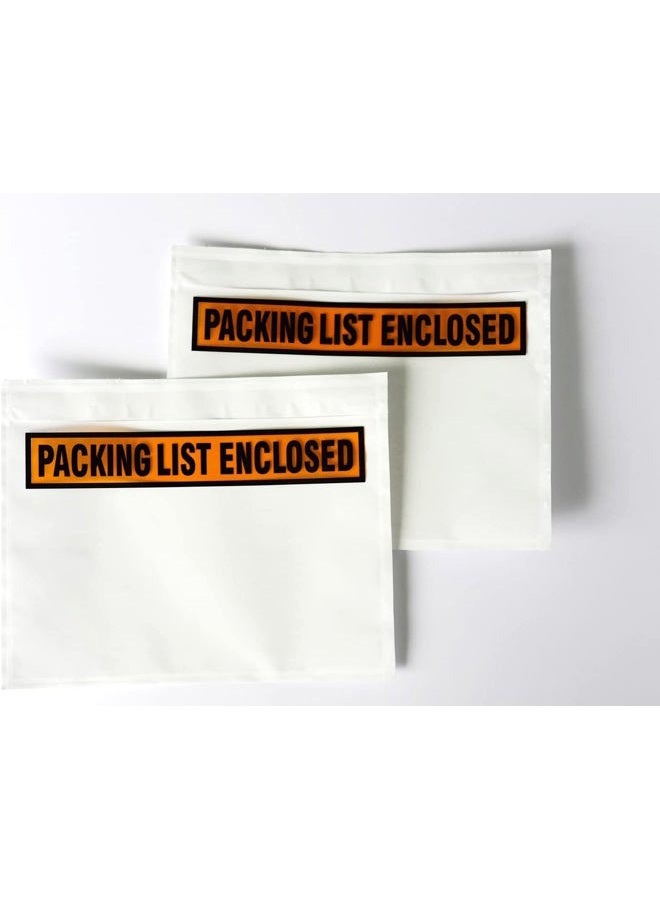 FEILONG PACKAGING 1000 Pcs List Envelope Pouches 7.5 x 5.5 inch, envelopes for Shipping and Mailing Pouch Enclosed Bags with Slips Invoice Label (7.5 x 5.5 inch) - Image 1