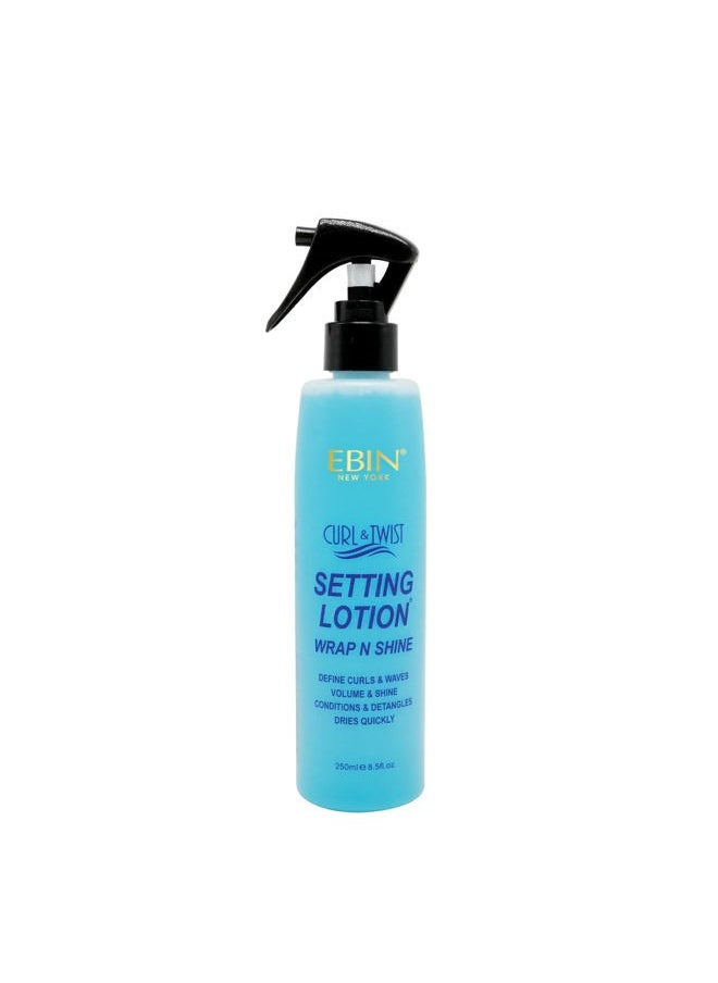 EBIN NEW YORK Curl & Twist Setting Lotion 8.5 oz/ 250ml | Moisturizing and Hydration, Smoothing with Natural High Shine, Defining Curls All Day Long  - Image 1