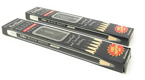 Artline Artline Black Beauty Ultra Dark Smooth Writing Pencil Extra Dark Rubber Tip Pencil Lightweight With Comfortable Grip Free Sharpener Inside Set Of 10 x Pack Of 2 - Image 2