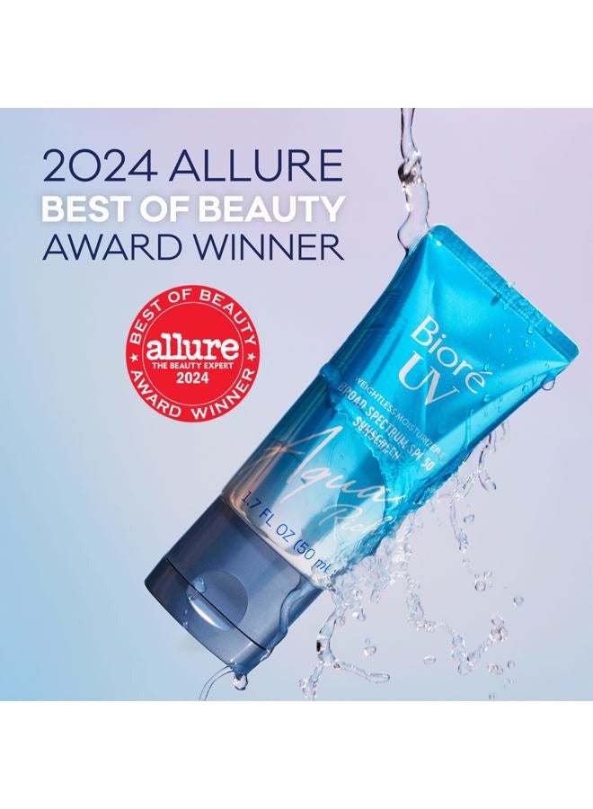 Bioré Biore UV Aqua Rich SPF 50 PA++++ Daily Moisturizer Sunscreen for Face, For Sensitive Skin, Oil Free, Hyaluronic Acid, Vegan, Oxybenzone & Octinoxate Free, Dermatologist Tested, 1.7 Oz - Image 2