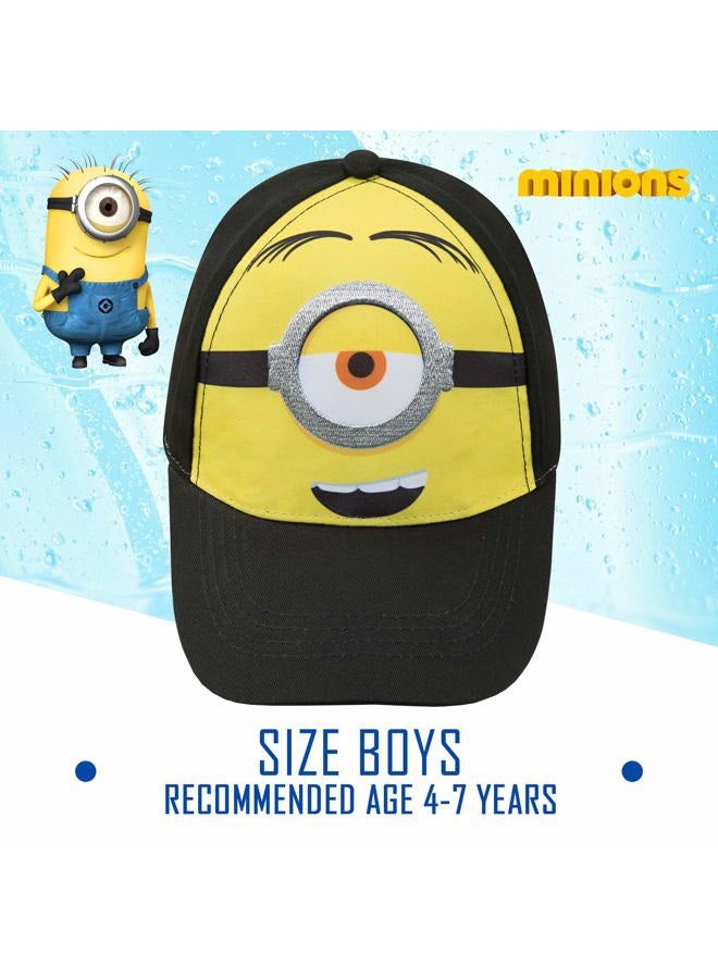 Minions قبعة بيسبول للأولاد، صفراء، متوسطة، M - Image 4
