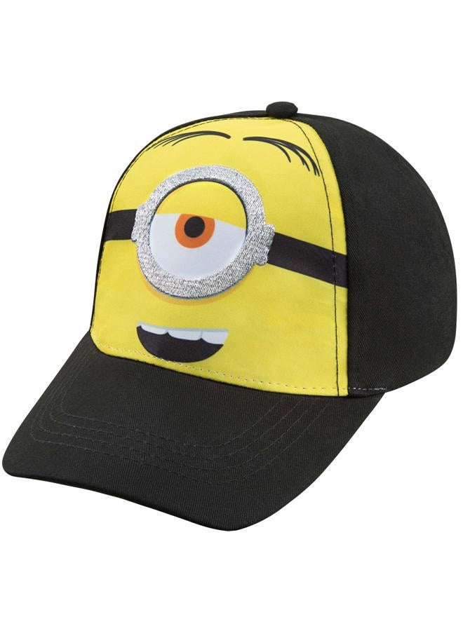 Minions قبعة بيسبول للأولاد، صفراء، متوسطة، M - Image 1