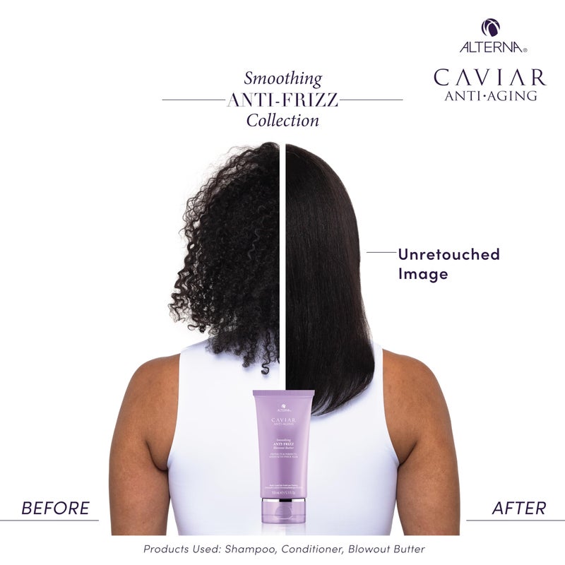 Alterna Caviar Anti-Aging Smoothing Anti-Frizz Blowout Butter, | Protects Hair from Heat Styling and Humidity | Sulfate Free , 5.07 Fl Oz (Pack of 1) - Image 4