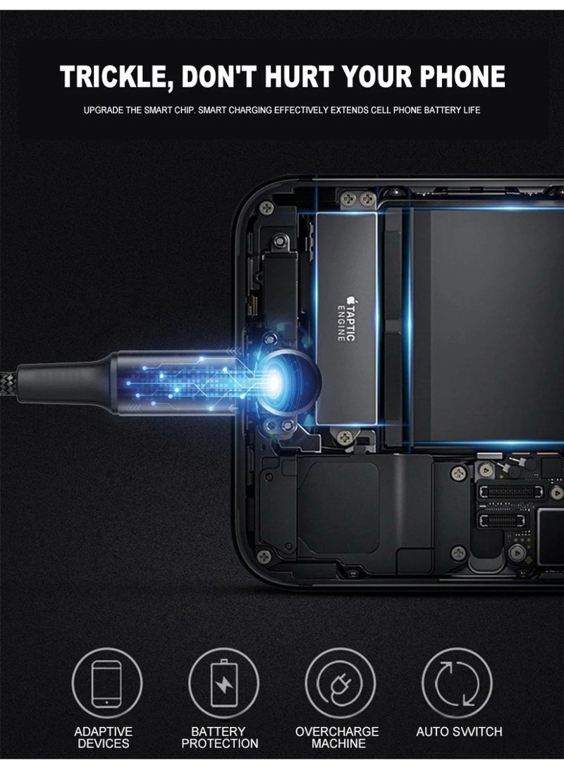 WUW 3 in 1 Universal 2A 10W USB Fast Charging Cable with USB C, Apple Lightning, and Micro USB Plugs Connectors for iPhone & Samsung, iPad & Tablet, Macbook & Laptop, Other Phones, Mobile Accessories, Electronics & Digital Devices - Image 3