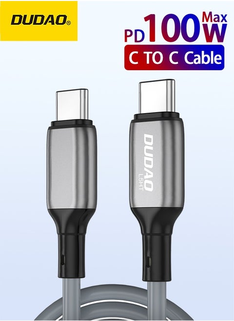 Type C Cable Fast Charger 100W 1M, PD Fast charging Cable USB C to USB C, for supports all TYPE-C interface devices, Balck
