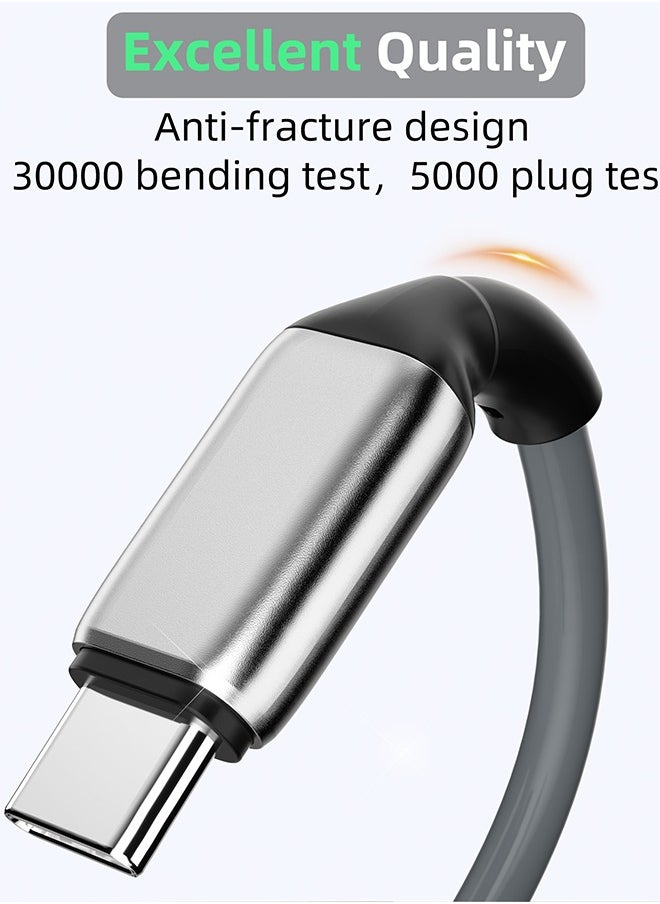 Type C Cable Fast Charger 100W 1M, PD Fast charging Cable USB C to USB C, for supports all TYPE-C interface devices, Balck