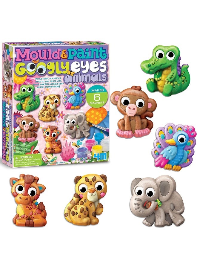 4m 4M - Mould & Paint Googly Eyes Animals 6 Magnets - 04800 - Image 4