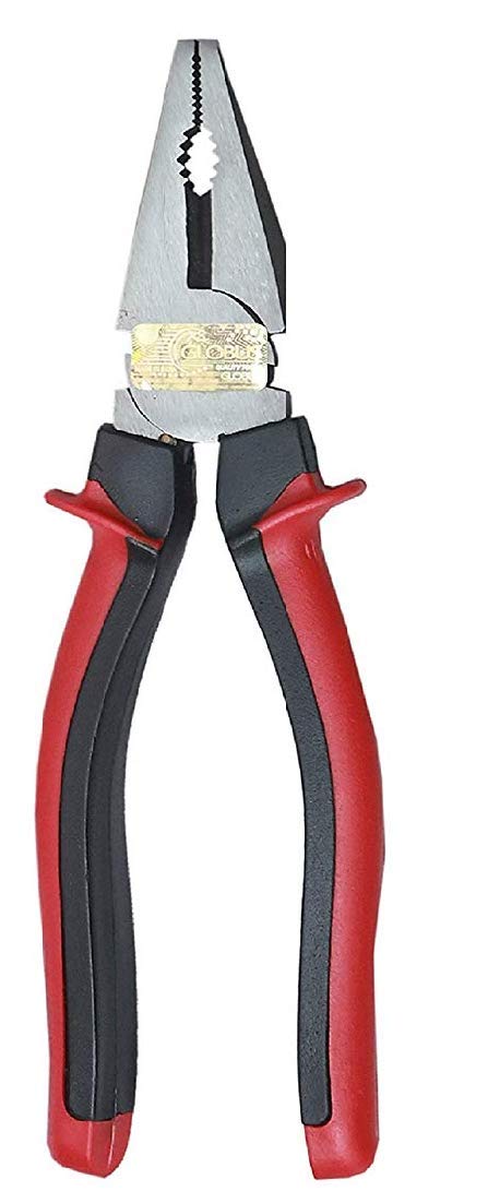 GLOBUS 809 Steel Hand Tool Set/3 PCS (8" Adjustable Wrench Black, 8" PLIER RED and Black, Screwdriver Set/6 PCS with Tool KIT Bag.) - Image 3