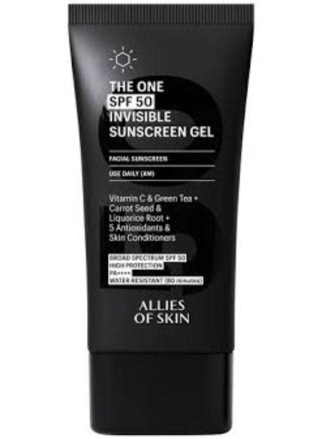 Allies Of Skin THE ONE SPF 50 Invisible Sunscreen Gel 50ml - Image 1