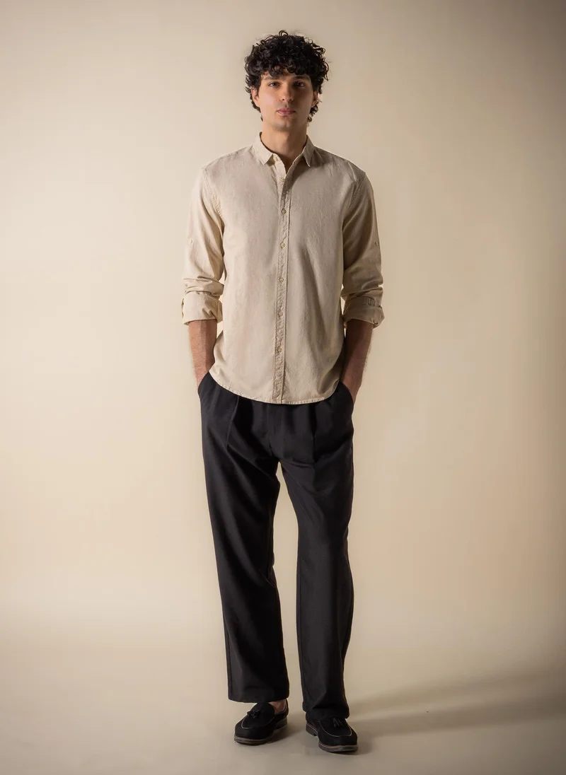 SHAPES MIDWEIGHT LINEN BLEND SHIRT