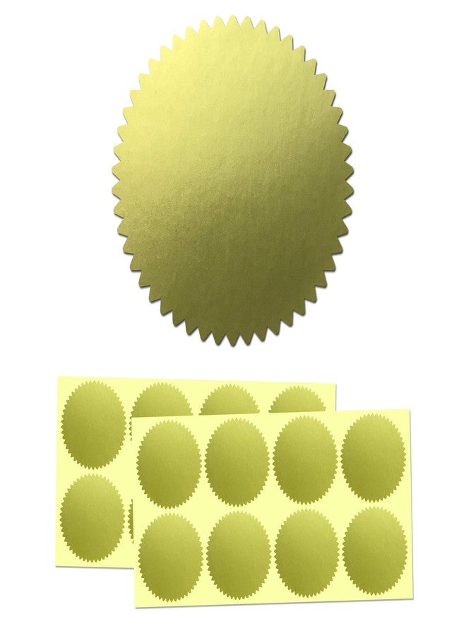 TownStix 200 Pack, Gold Foil Seal Stickers for Certificates - 2" Diameter - Image 1