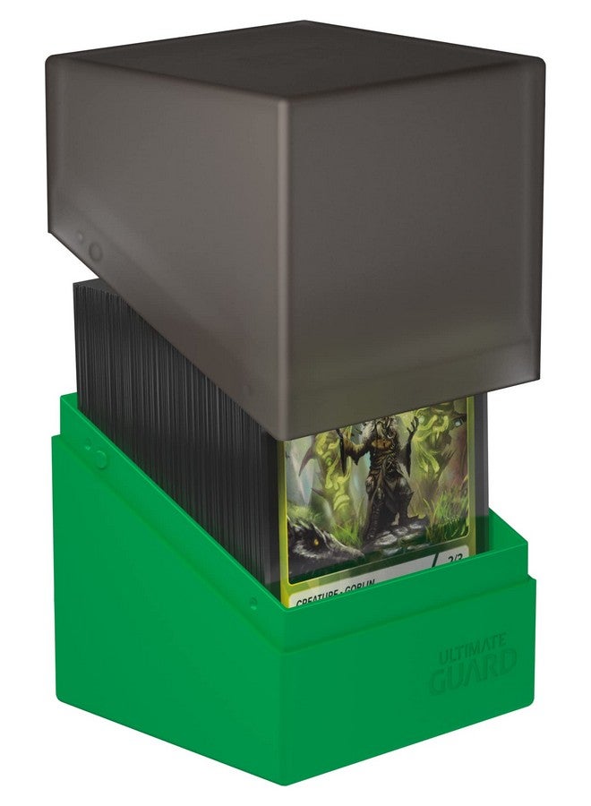 Ultimate Guard Boulder Synergy 100+, Deck Case for 100 Double-Sleeved TCG Cards, Black/Green, Secure & Durable Storage for Trading Card Games - Image 3
