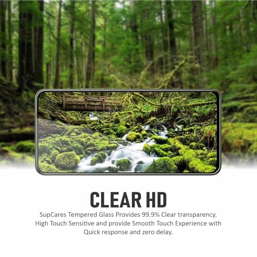 SupCares Tempered Glass for Vivo Y400 (6.67 Inch) With Installation Kit | Military-Grade Gorilla Screen Protector | Edge to Edge Coverage | Black - Image 3
