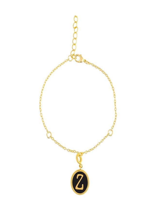 VOYLLA Valentine's Day Collection Alphabet Z Black Enamel Charm|Valentine Gift For Her|Gift For Wome|Gift For Her| - Image 5